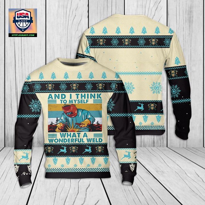 Welder Christmas AOP Sweater