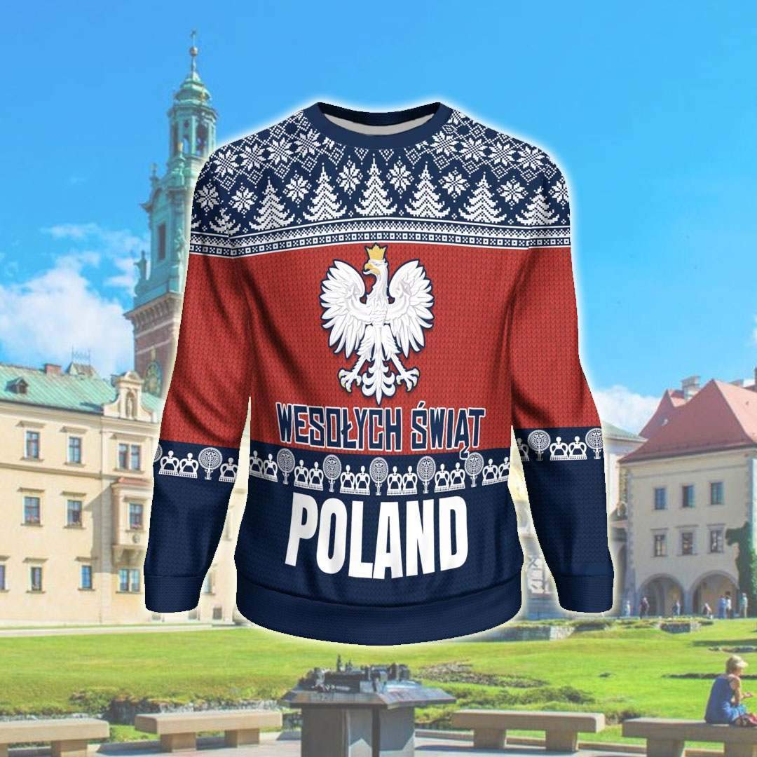 Wesolych Swiat Poland 3D All Over Print Ugly Christmas Sweater