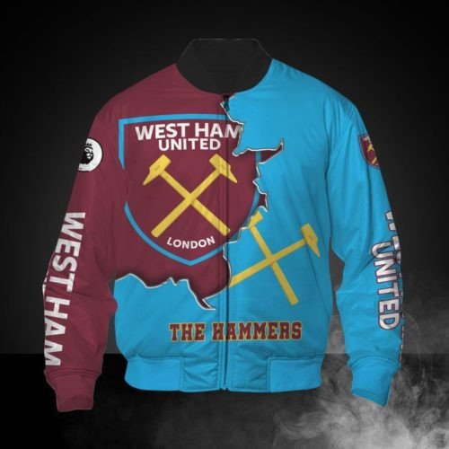 West Ham United FC Bomber Jacket | Streetwear Jacket for Men & Women | Fan Gift
