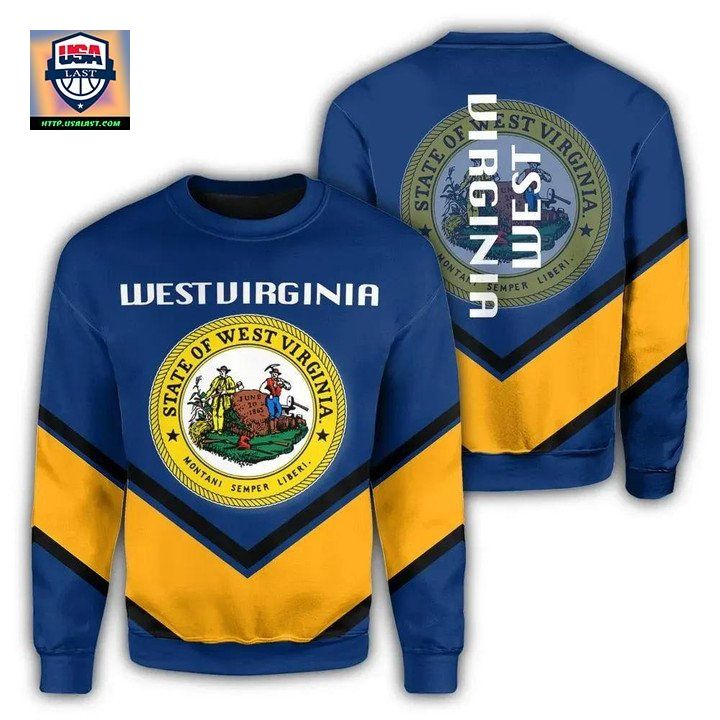 Westvirginia Coat Of Arms Sweater Lucian Style Jw5