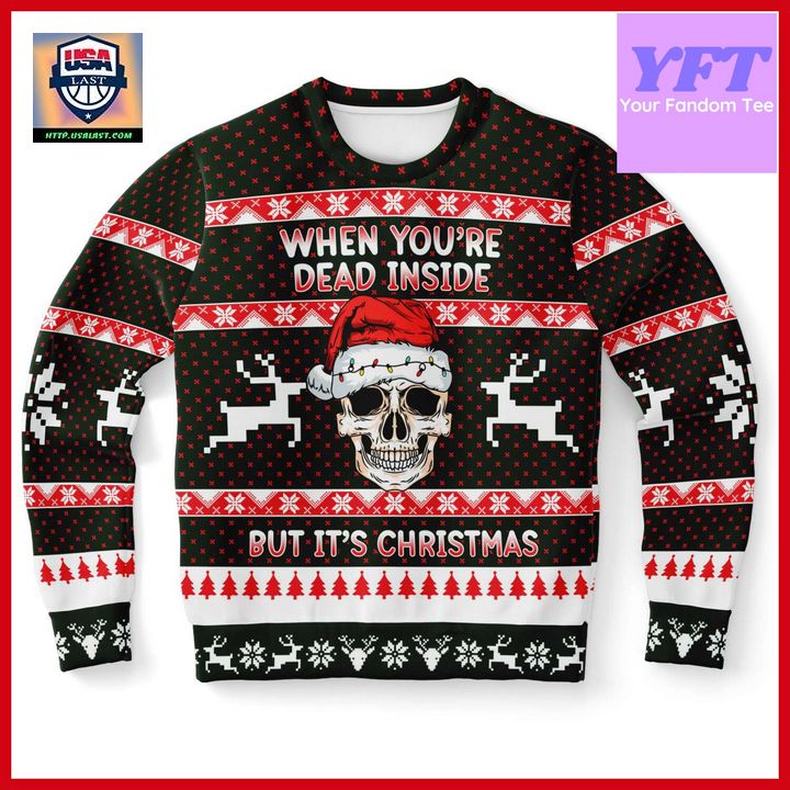 When Youre Dead Inside But Its Christmas 3d Ugly Christmas Sweater