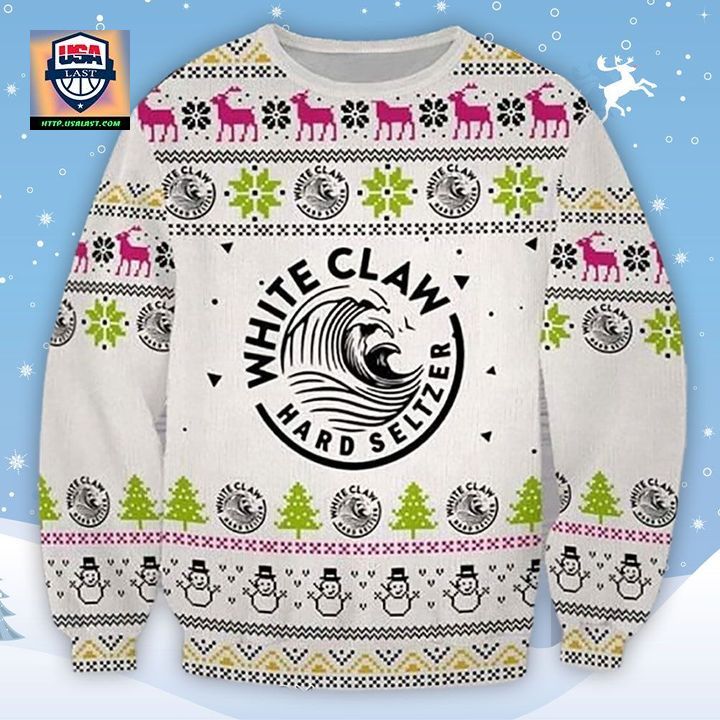 White Claw Hard Seltzer Ugly Christmas Sweater