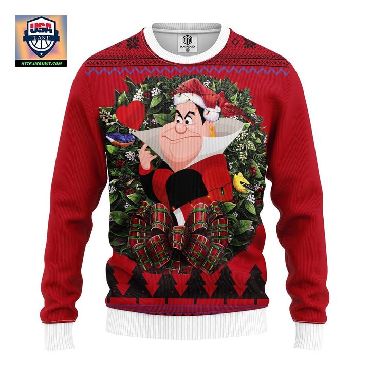 White Rabbit Queen Alice In Wonderland Noel Mc Ugly Christmas Sweater Thanksgiving Gift
