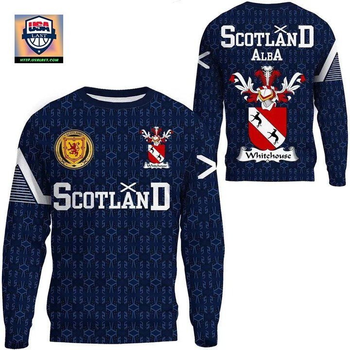 Whitehouse Family Crest Sweater Scottish Home 1991 Style 