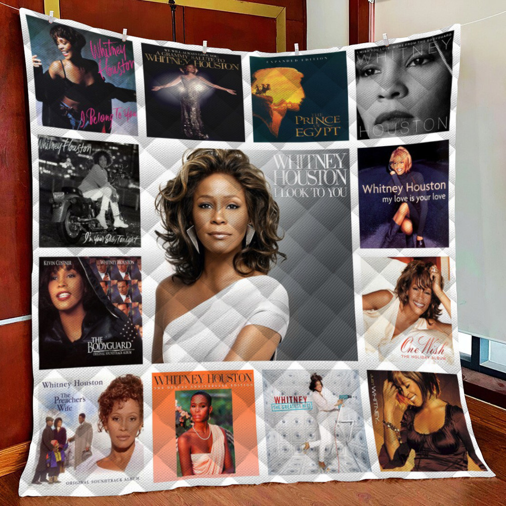 Whitney Houston Albums Fleece Blanket Quilt Blanket For Bed