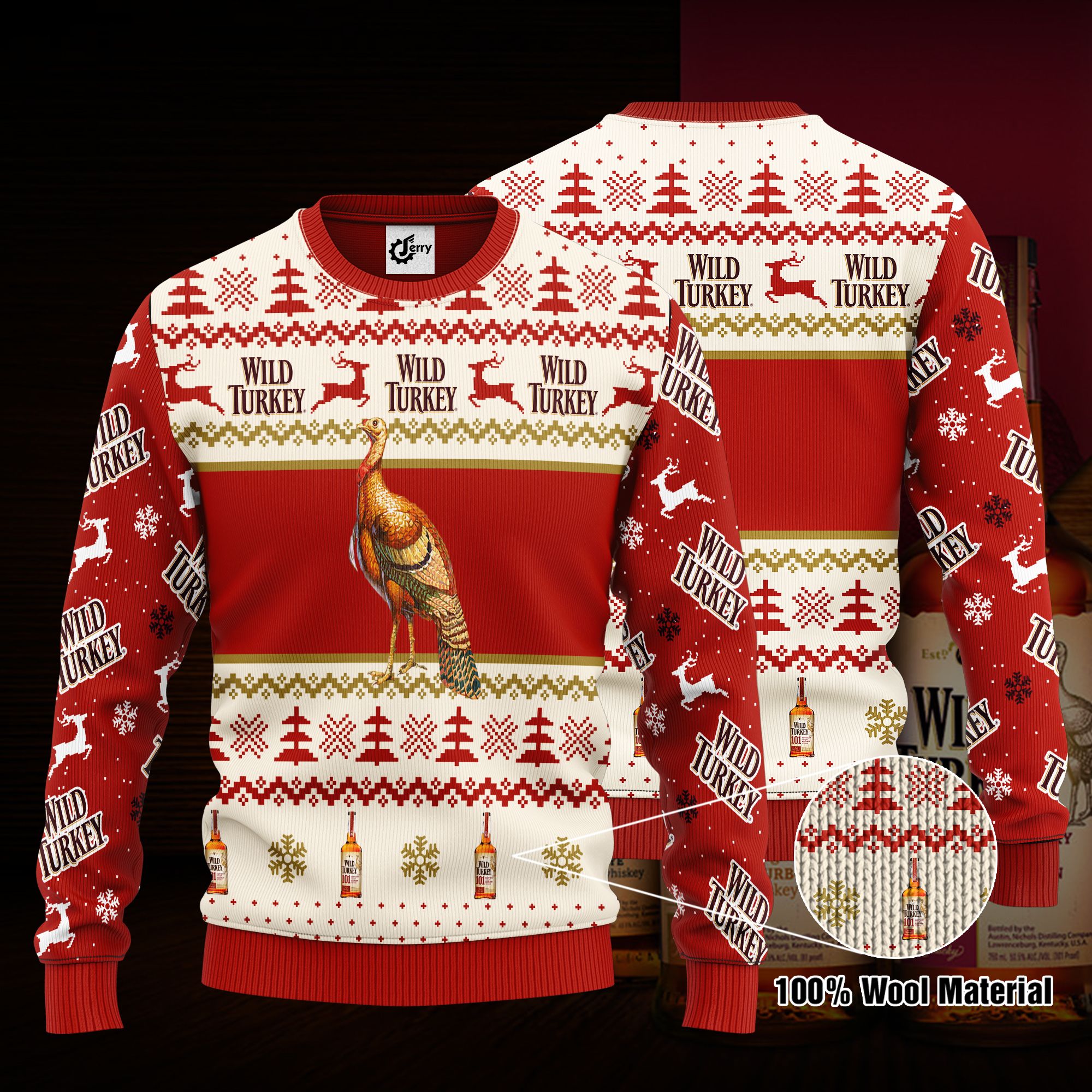 Wild Turkey 3D Print Ugly Christmas Sweater, Hoodie, Zip Hoodie, Bomber Jacket