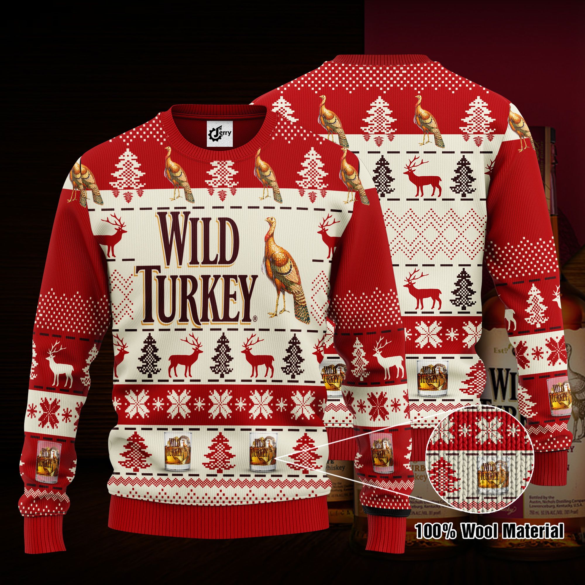 Wild Turkey 3D Print Ugly Christmas Sweater, Hoodie, Zip Hoodie, Bomber Jacket