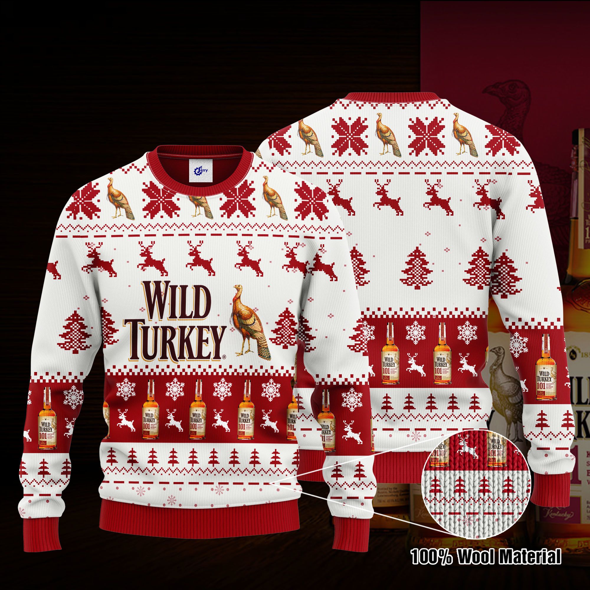 Wild Turkey 3D Print Ugly Christmas Sweater, Hoodie, Zip Hoodie, Bomber Jacket