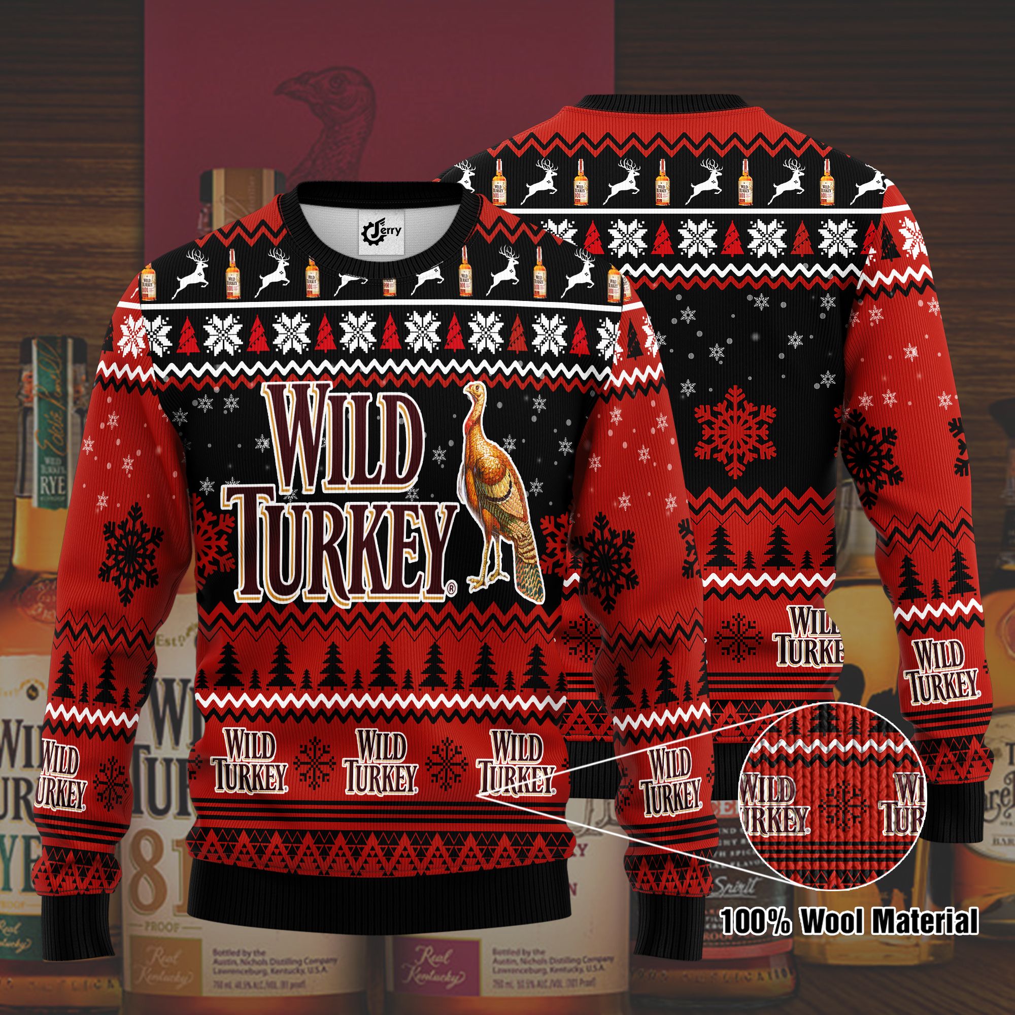 Wild Turkey 3D Print Ugly Christmas Sweater, Hoodie, Zip Hoodie, Bomber Jacket