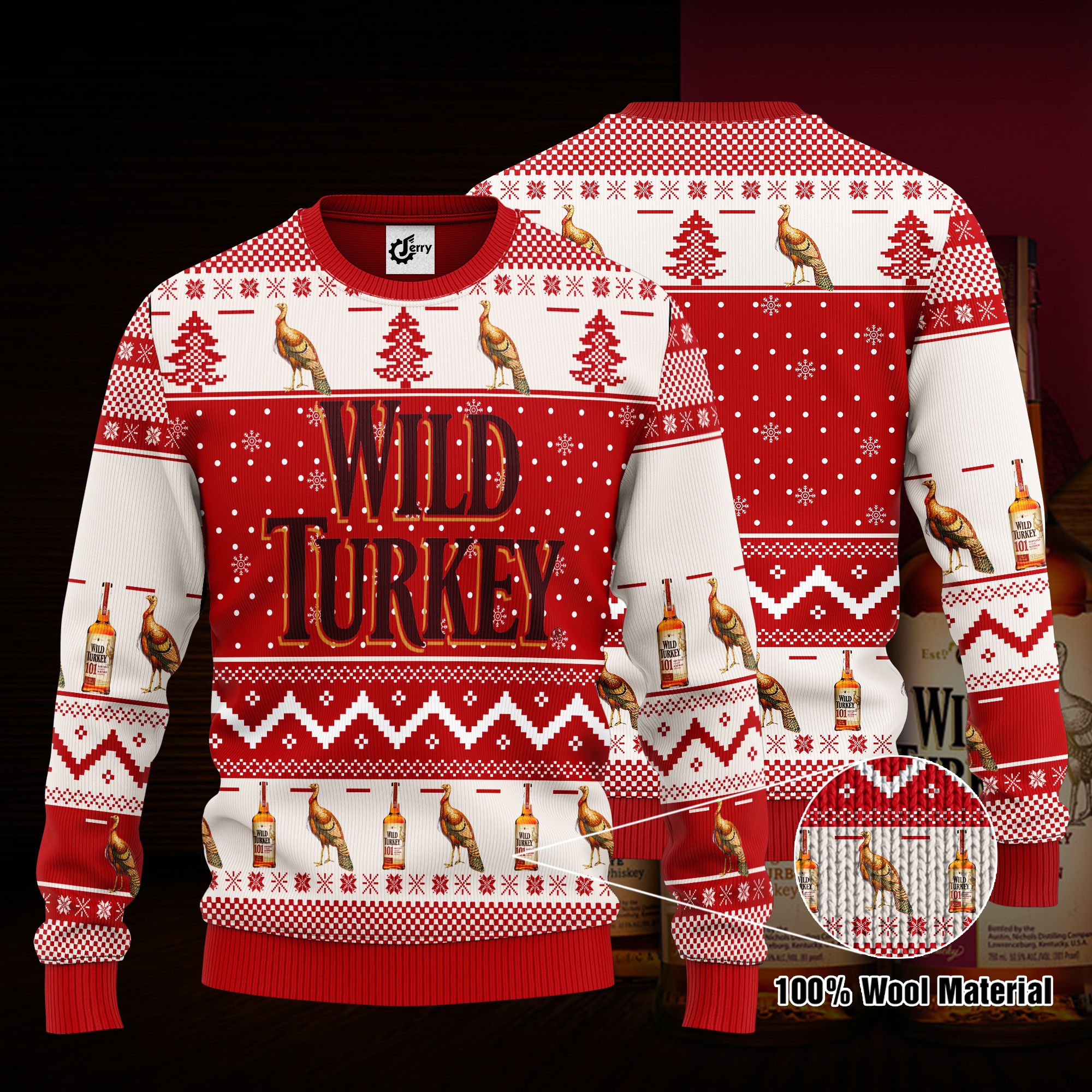Wild Turkey 3D Print Ugly Christmas Sweater, Hoodie, Zip Hoodie, Bomber Jacket