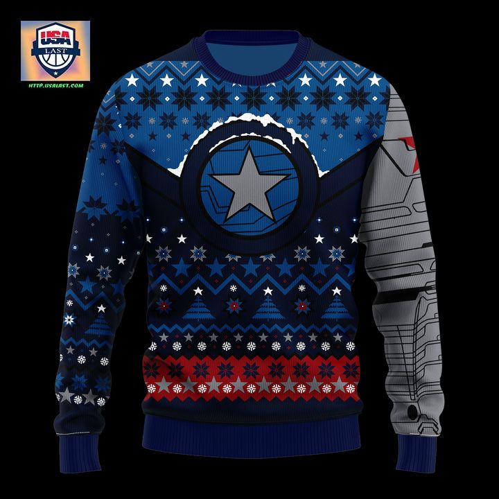 Winter Soldier Ugly Christmas Sweater Xmas Gift