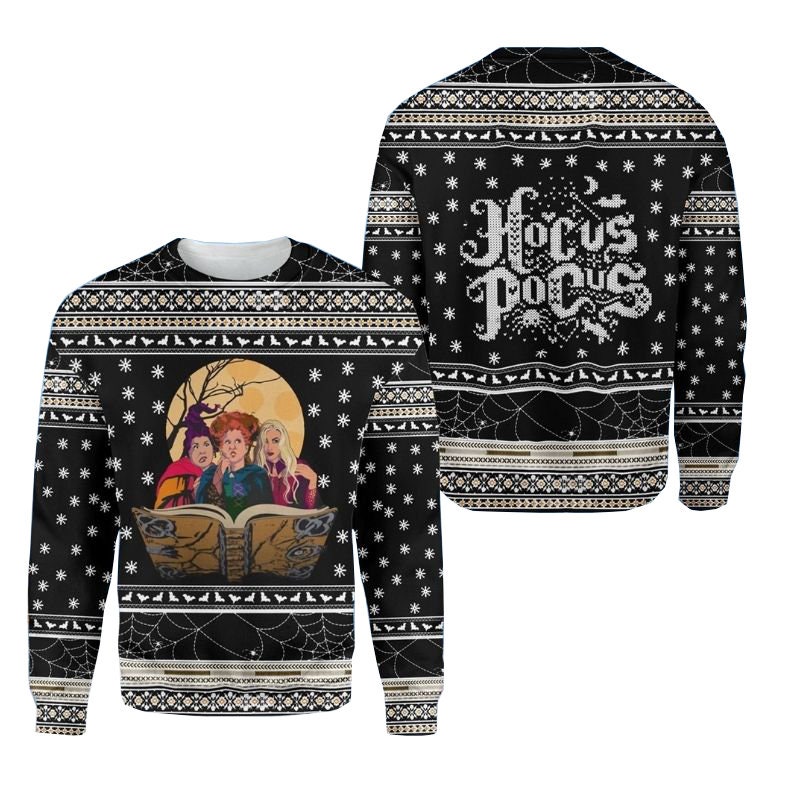 Witches Hocus Pocus Ugly Christmas Sweater