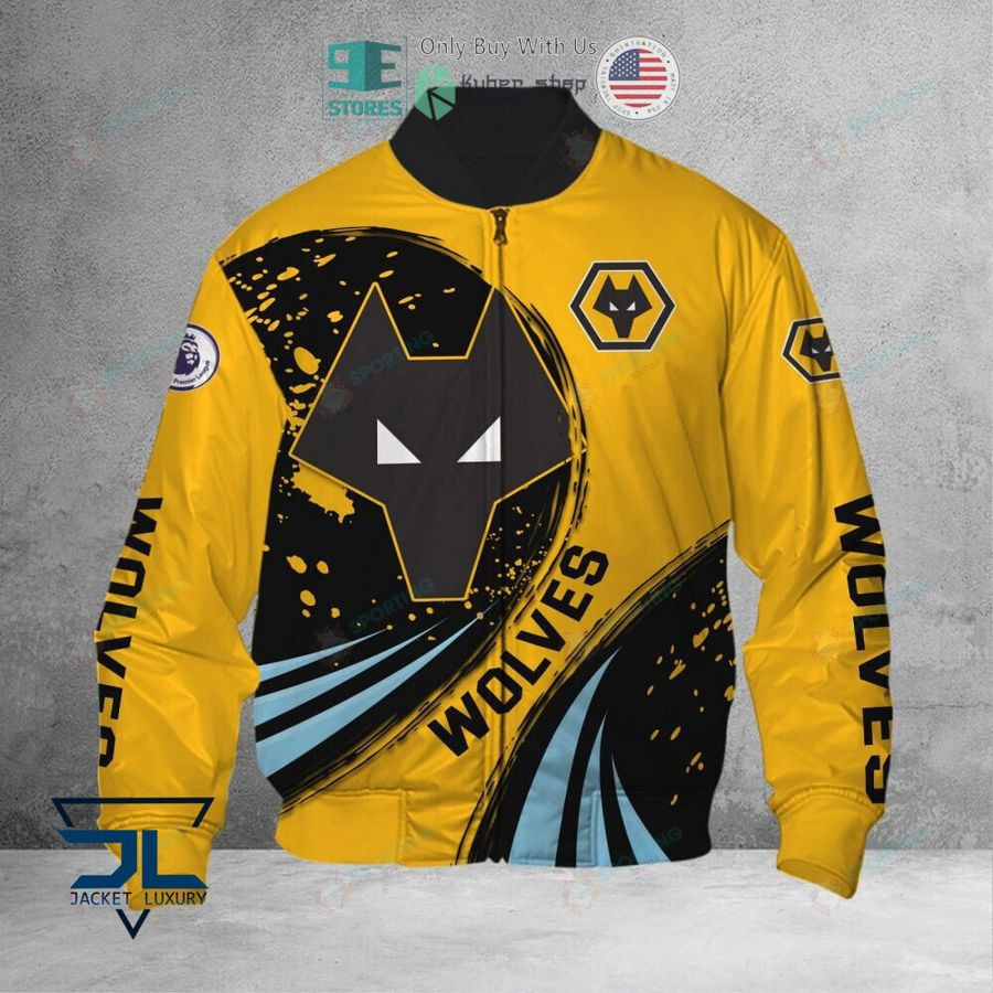 Wolverhampton Wanderers FC Gold Bomber Jacket | Streetwear Jacket for Men & Women | Fan Gift