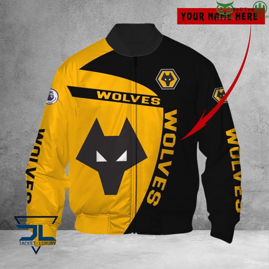 Wolverhampton Wanderers FC Personalized Logo Bomber Jacket | Streetwear Jacket for Men & Women | Fan Gift