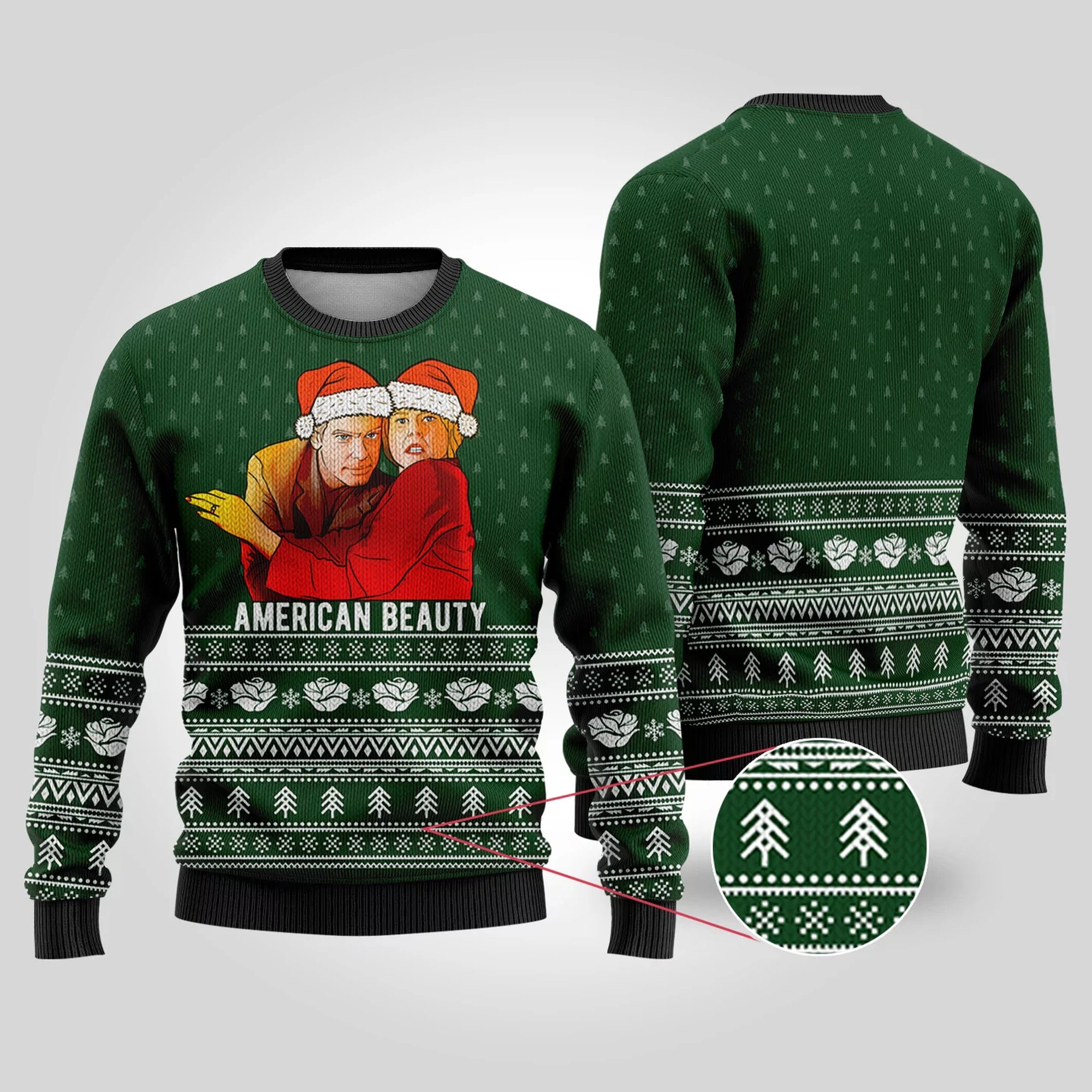 Women's American Beauty Ugly Christmas Sweater