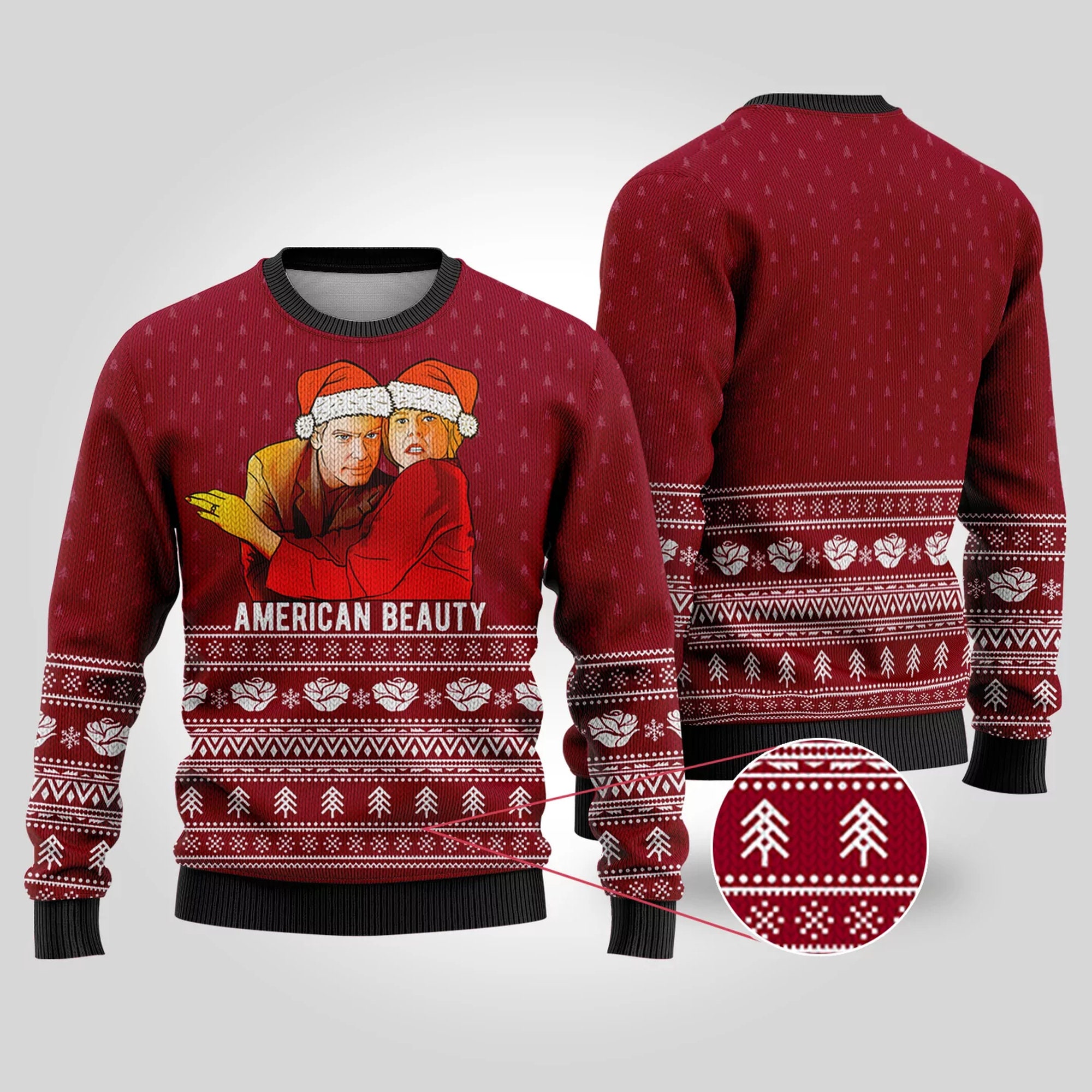 Women's American Beauty Ugly Christmas Sweater