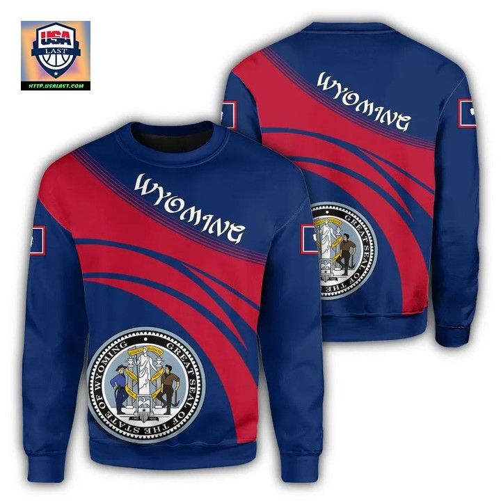 Wyoming Coat Of Arms Sweater Cricket Style J5W