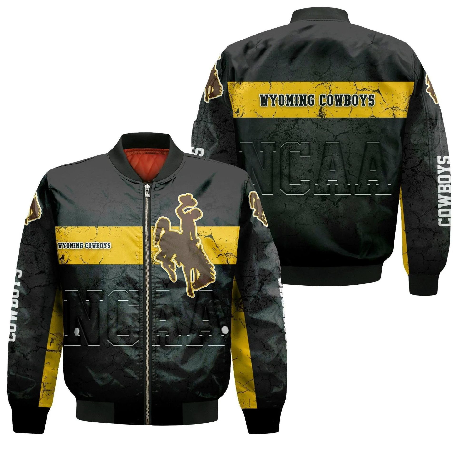 Wyoming Cowboys Champion Legendary Bomber Jacket | NCAA College Team Jacket for Men & Women | Sports Fan Gift