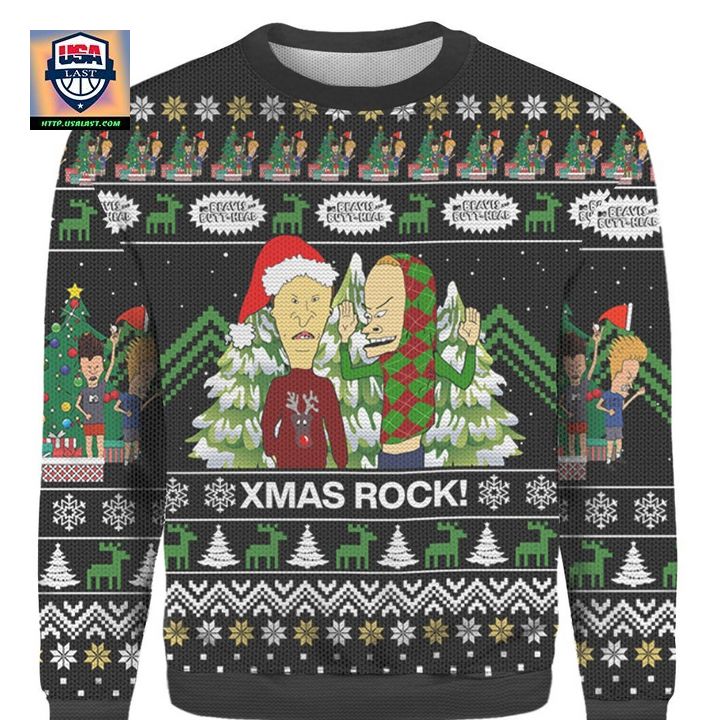 Xmas Rock Merry Christmas Gift Ugly 3D Sweater