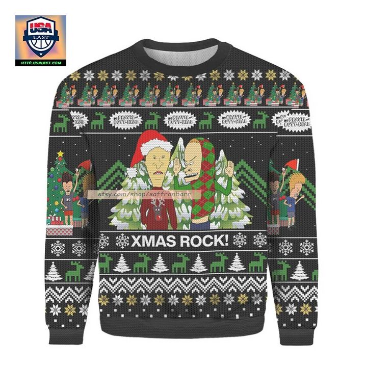 Xmas Rock Merry Christmas Ugly 3D Sweater