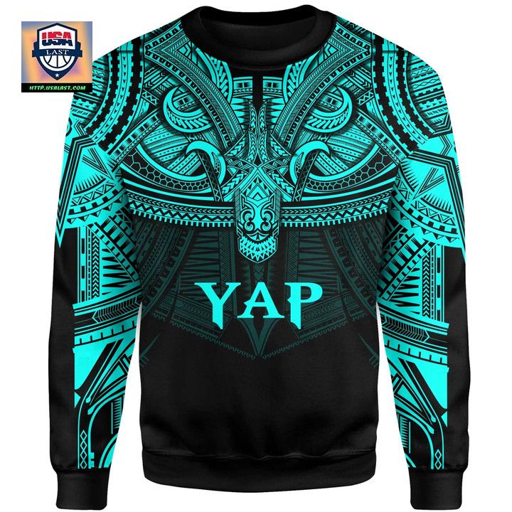 Yap Blue Sweater Polynesian
