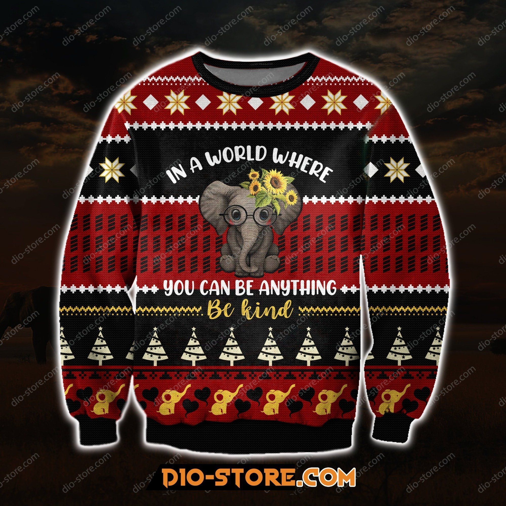 You Can Be Anything 3D Print Ugly Christmas Sweater